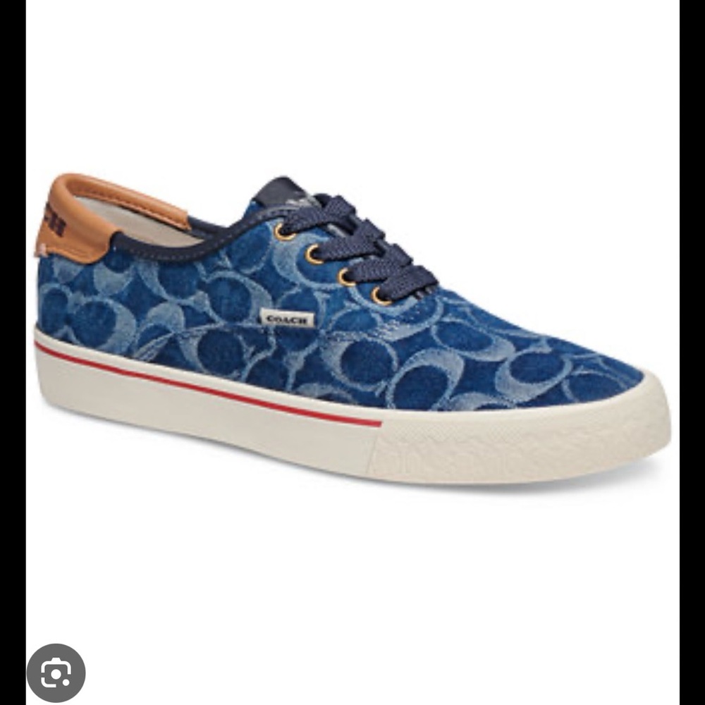 Coach City Sole Denim Blue Sneakers